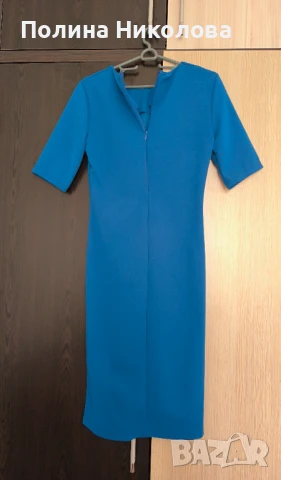 Рокля в син цвят, снимка 6 - Рокли - 50542530
