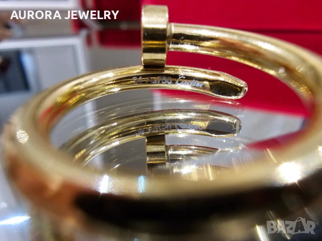 CARTIER Nail Juste un Clou Classic Gold Пръстен Пирон, снимка 8 - Пръстени - 53029433