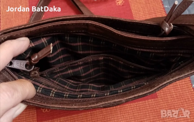 Дамска кожена чанта 22/18см, снимка 4 - Чанти - 53491348