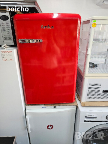 Хладилник Amica ретро с вътрешна камера , снимка 6 - Хладилници - 44895891