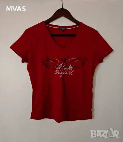 Нова дамска червена тениска M размер, снимка 1