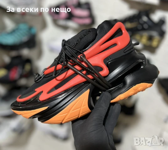 Balmain Unicorn Дамски Маратонки С Кутия🔝Дамски Спортни Обувки Цвят - Черно И Оранжево Код SM-24, снимка 1