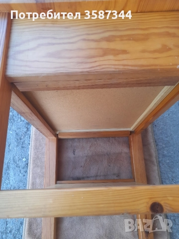 дървена масичка с чекмедже, снимка 7 - Маси - 51670033