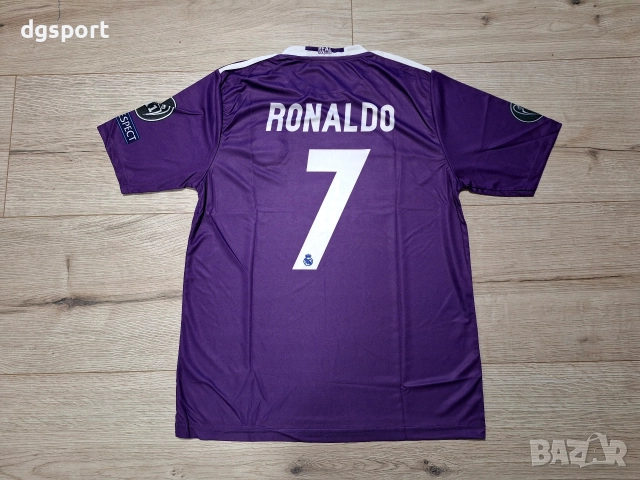 Футболна фланелка на Кристиано Роналдо #РЕАЛ М #модел 2017 ретро модел!!!