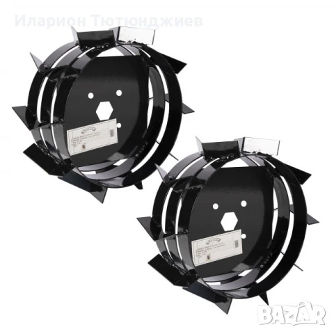 Комплект 2 метални гуми за култиватор (1 чифт), снимка 1