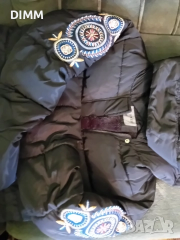 Дамско дълго яке М-L, снимка 2 - Якета - 52919407