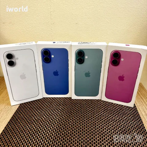 НОВ❗️ iphone 16 128/256 ❗️Лизинг от 66лв/м ❗️ ultramarine teal white pink , снимка 5 - Apple iPhone - 47803705