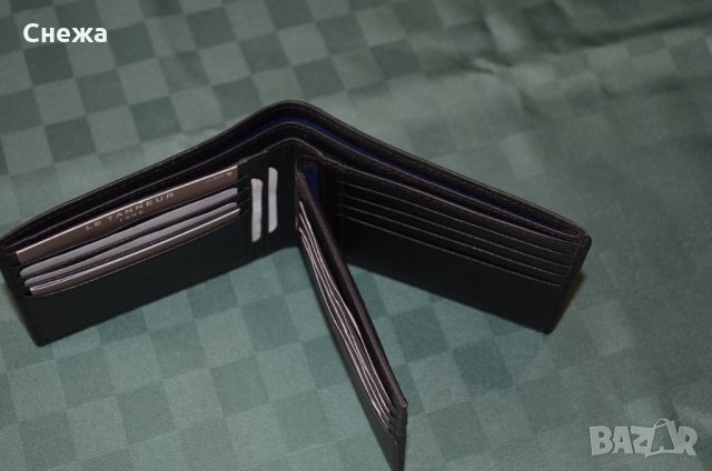 Le Tanneur Charles TCHA 3540 с RFID защита хоризонтален портфейл до 21карти, снимка 4 - Портфейли, портмонета - 27433170