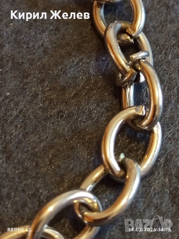 Класическа дамска гривна от неръждаема стомана закопчаване тип тогла 26070, снимка 4 - Гривни - 53475460