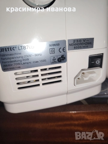 шевна машина Lifetec, снимка 6 - Шевни машини - 53403828