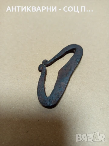 Стар Ръчно Кован Чакмак За Палене На Огън Антика., снимка 3 - Антикварни и старинни предмети - 50842846