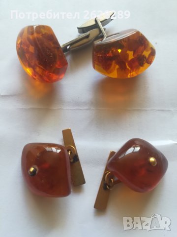 Ръкавели от Балтийски кехлибар, снимка 4 - Други - 37889645