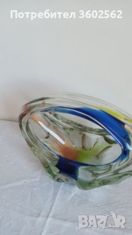  мурано стъкло - ваза и купа , снимка 4 - Вази - 49778418