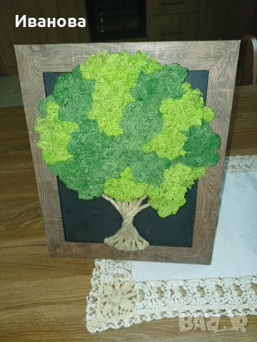 Дърво от скандинавски мъх , снимка 2 - Декорация за дома - 52671664