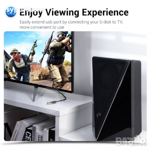 Кабел USB3.0 Мъжко - Женско 1.5m 5Gb/s Черен Vention CBHBG Cable USB - USB M/M, снимка 3 - USB кабели - 36500680