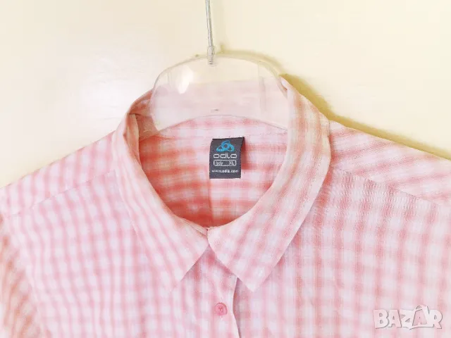 🧭 ODLO / хибридна трекинг туристическа риза, снимка 3 - Ризи - 47471272