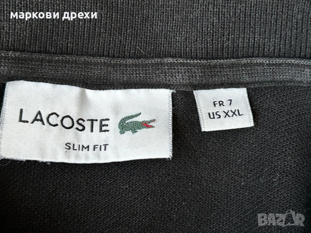 Lacoste Poloshirt mit Logo-Patch XL, снимка 9 - Тениски - 52956331