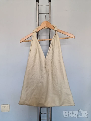 Страхотна дамска чанта естествена кожа