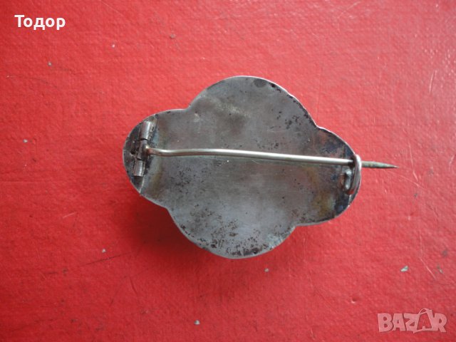 Позлатена сребърна брошка , снимка 5 - Други - 39957966