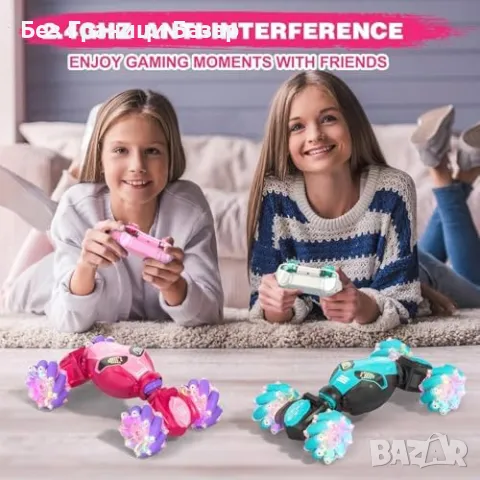 Нов 4WD RC Каскадьорски Автомобил с Жестово Управление, LED Светлини, снимка 5 - Коли, камиони, мотори, писти - 47617689