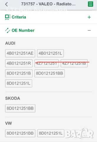 Чисто нов воден радиатор за Ауди VW Шкода, снимка 4 - Части - 47991574