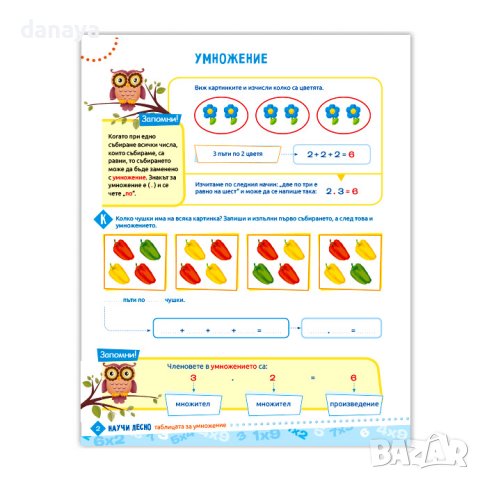 3491 Учебна книжка Таблицата за умножение, снимка 2 - Ученически пособия, канцеларски материали - 39483229