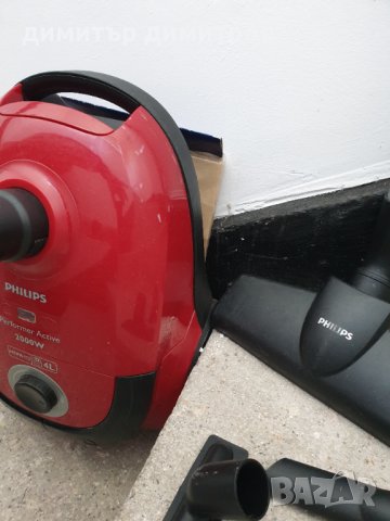 Philips Power Active-Прахосмукачка с торба  , 2000W, пастилено червена, снимка 5 - Прахосмукачки - 32518582