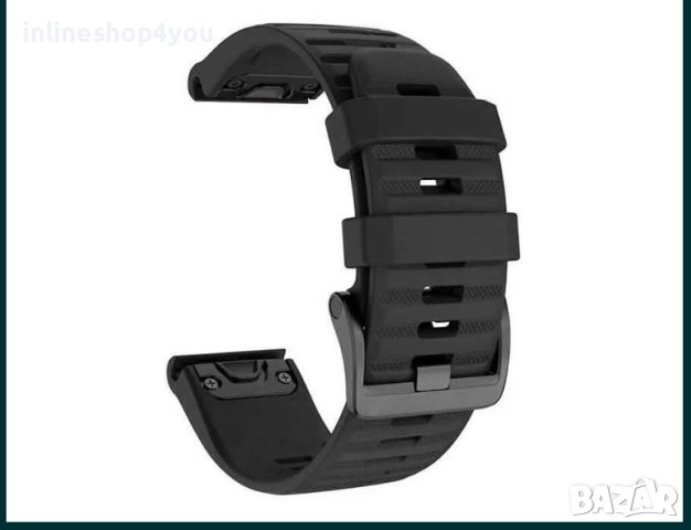 Силиконова Каишка за Garmin Fenix 5 | 6X | 6 | 7X Pro Solar, снимка 6 - Каишки за часовници - 40597199