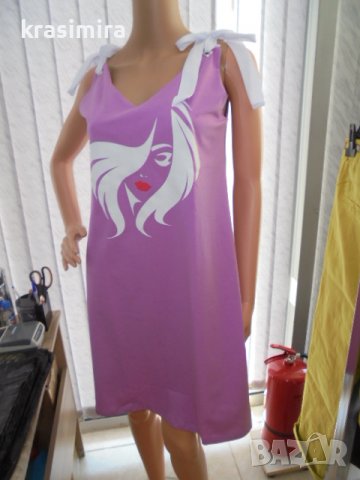 летна рокличка в лилаво, снимка 4 - Рокли - 37548097