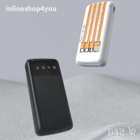 Външна батерия с вградени USB-A, USB-C, Lightning и microUSB кабели - Dudao K6Pro Universal Power Ba, снимка 5 - Външни батерии - 52554115