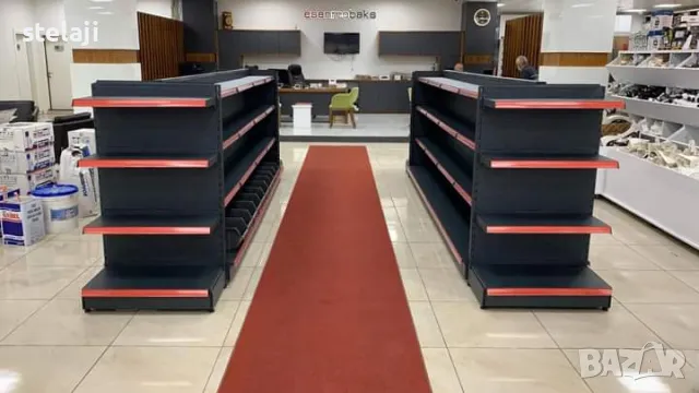 Търговско оборудване за хранителен магазин - стелажи, кошници, колички, снимка 10 - Стелажи и щандове - 49451376