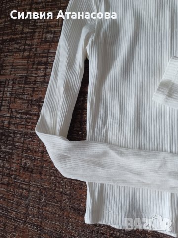 Блуза рипс къса, снимка 4 - Блузи с дълъг ръкав и пуловери - 44841533