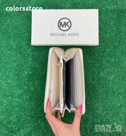 Бяло портмоне  Michael Kors код Br236, снимка 3 - Портфейли, портмонета - 38374606