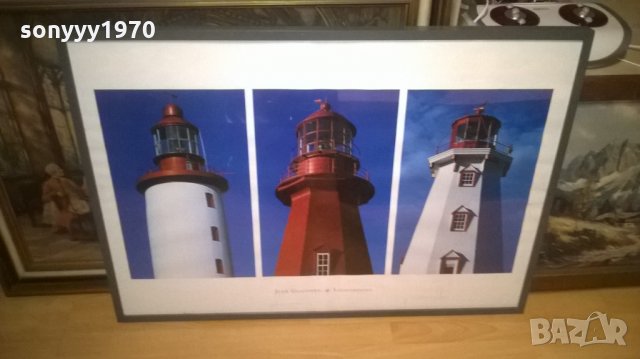 ФАРОВЕ-ТРИПТИХ-КАРТИНА С РАМКА И ТРИ СНИМКИ-ГЕРМАНИЯ, снимка 8 - Колекции - 28176635