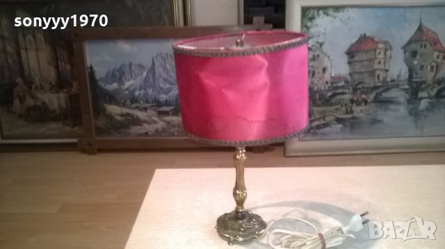 ретро лампа-антика мед/месинг-внос холандия, снимка 7 - Колекции - 28118422