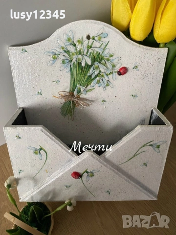 Органайзер-закачалка с кокичета!, снимка 3 - Декорация за дома - 53184374