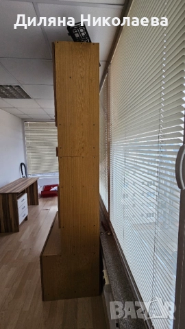 Кафяв офис шкаф, ъглово бюро, малко бюро и секция., снимка 14 - Шкафове и рафтове - 52327796