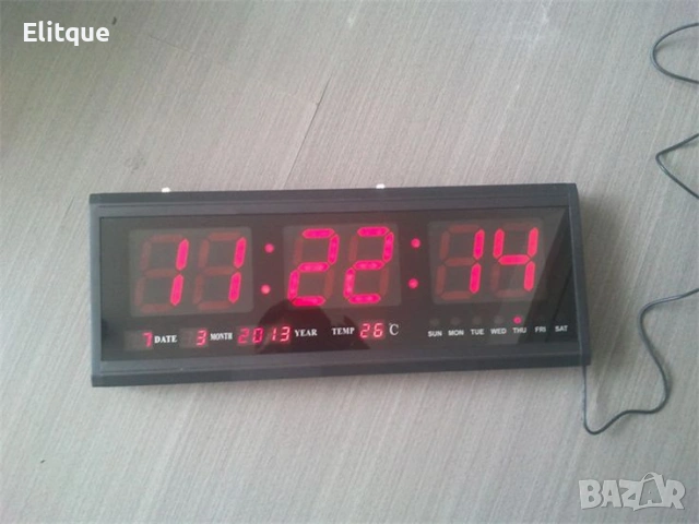 Голям електронен часовник за стена JH3615