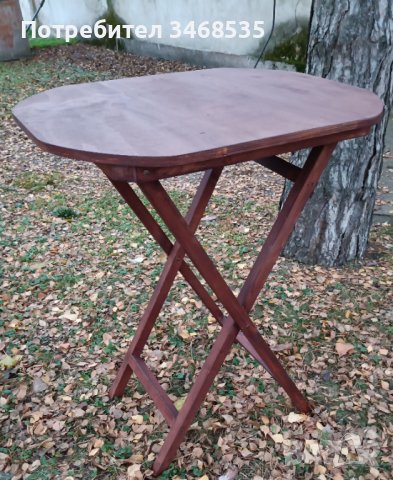 Дървена сгъваема бар маса, снимка 4 - Маси - 39664065