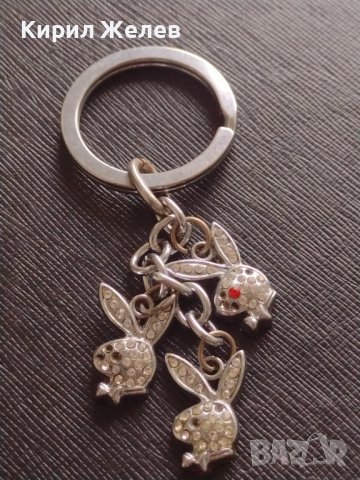 Фешън ключодържател заичета Плейбой с кристали много красив 42372