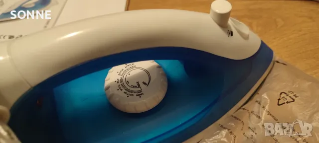 Парна ютия Sapir 1200W, струя пара, термостат, синя , снимка 13 - Ютии - 48435280