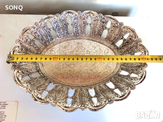 Прекрасни Италиански Посребрени Фруктиери, снимка 10 - Антикварни и старинни предмети - 53431369