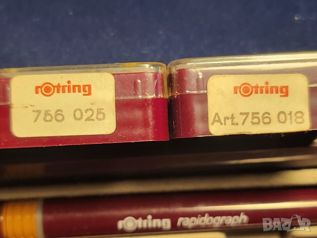 рапидографи Rotring mod.Rapidograph с 4 чисто нови писци: 0,18/0,25/0,35 и 0,50 с туш, снимка 7 - Ученически пособия, канцеларски материали - 51990461
