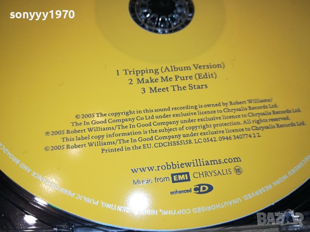 ROBBIE WILLIAMS CD ВНОС GERMANY 2111231530, снимка 8 - CD дискове - 43089323