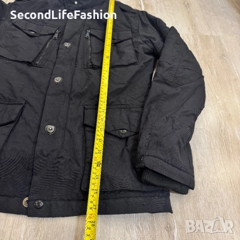 Мъжко подплатено яке Schott NYC, черно, размер S, снимка 10 - Якета - 52571721