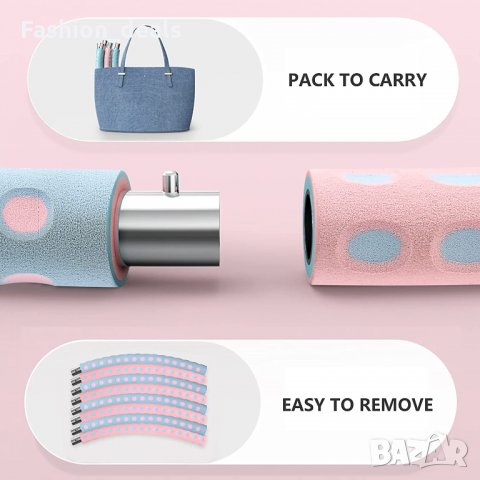 Нов обръч за упражнения за Корем Фитнес гори калории Хула Масаж, снимка 4 - Фитнес уреди - 35469692