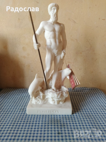 оригинална статуетка Посейдон, снимка 2 - Статуетки - 51431337