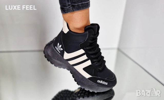 Дамски Боти с Дебел Пух⚜️ Adidas , снимка 4 - Дамски боти - 52940188