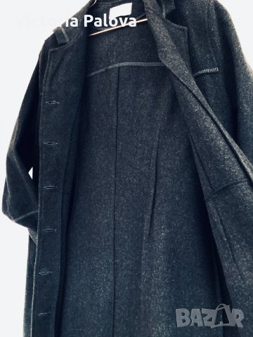 🇮🇹 Италианско дълго дизайнерско палто-жилетка  DI-LA, снимка 3 - Палта, манта - 28324840