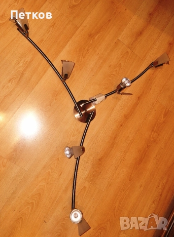 Аплик за таван комплект с 6 броя крушки с цокъл GU 10